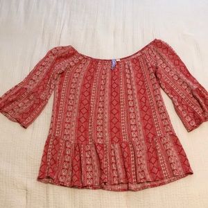 Francesca’s Off-The-Shoulder Peplum Top